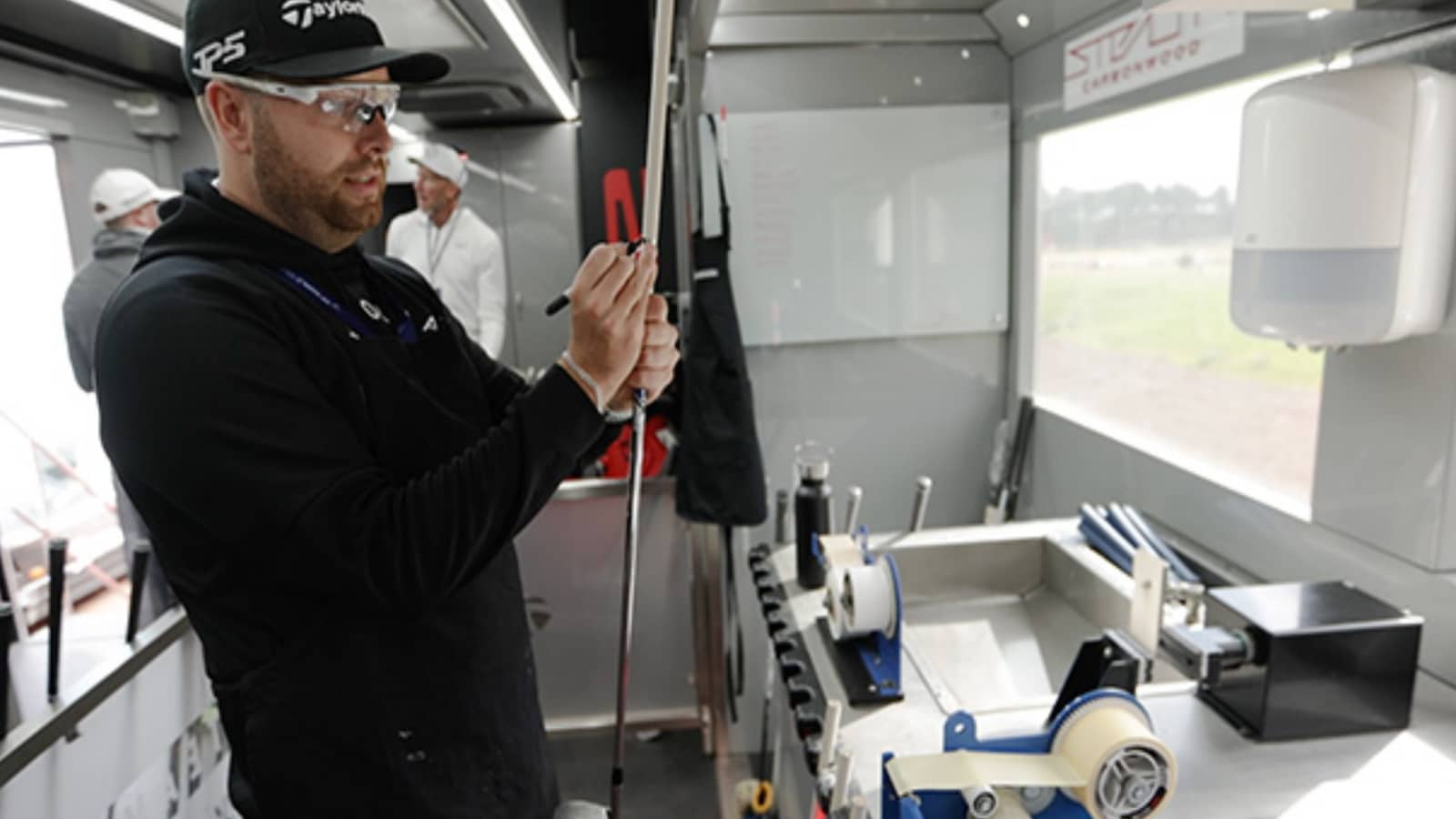 Tommy Fleetwood gets clubs re-gripped before Genesis Scottish Open