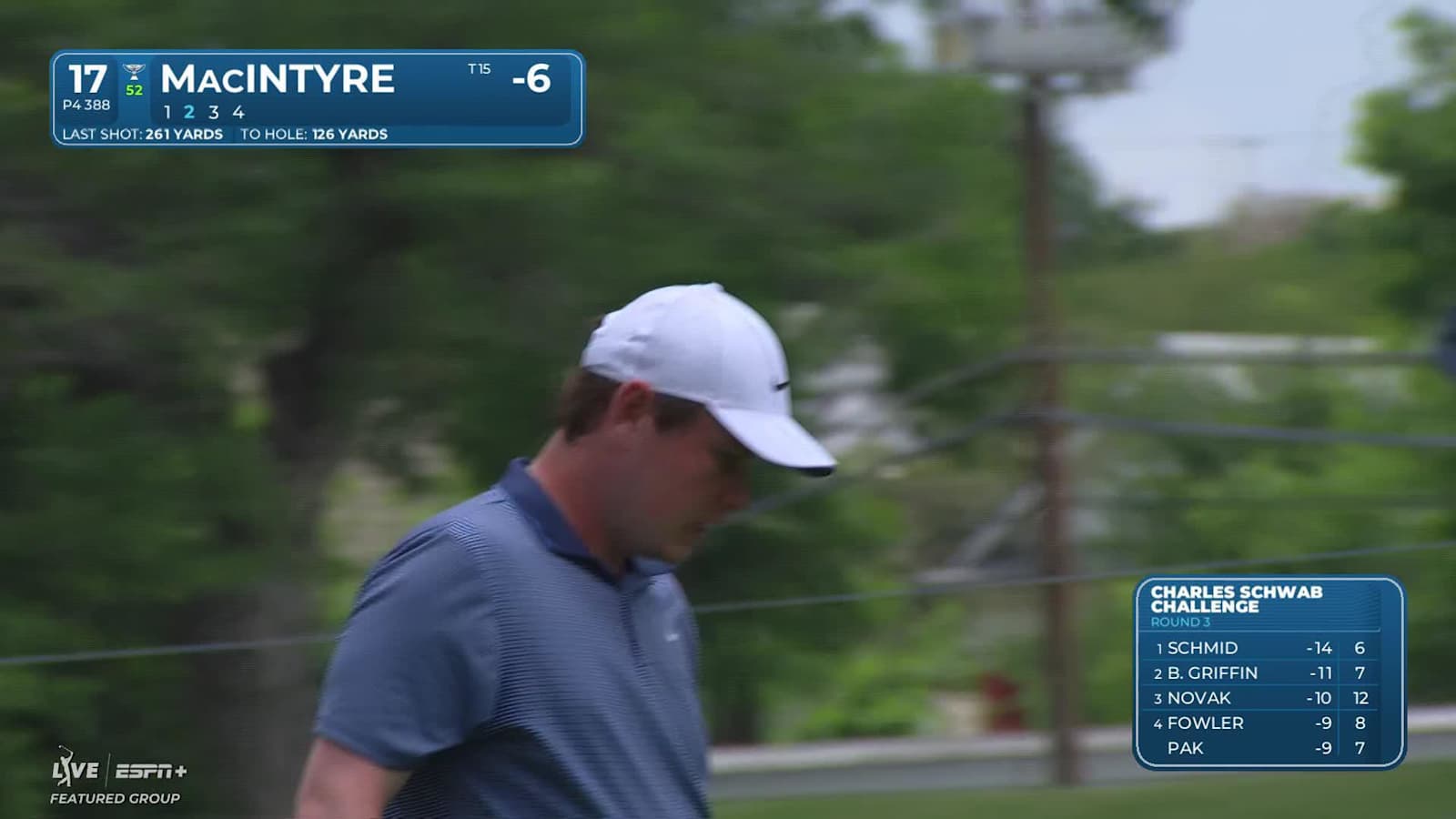 Robert MacIntyre makes birdie on No. 17 at Charles Schwab