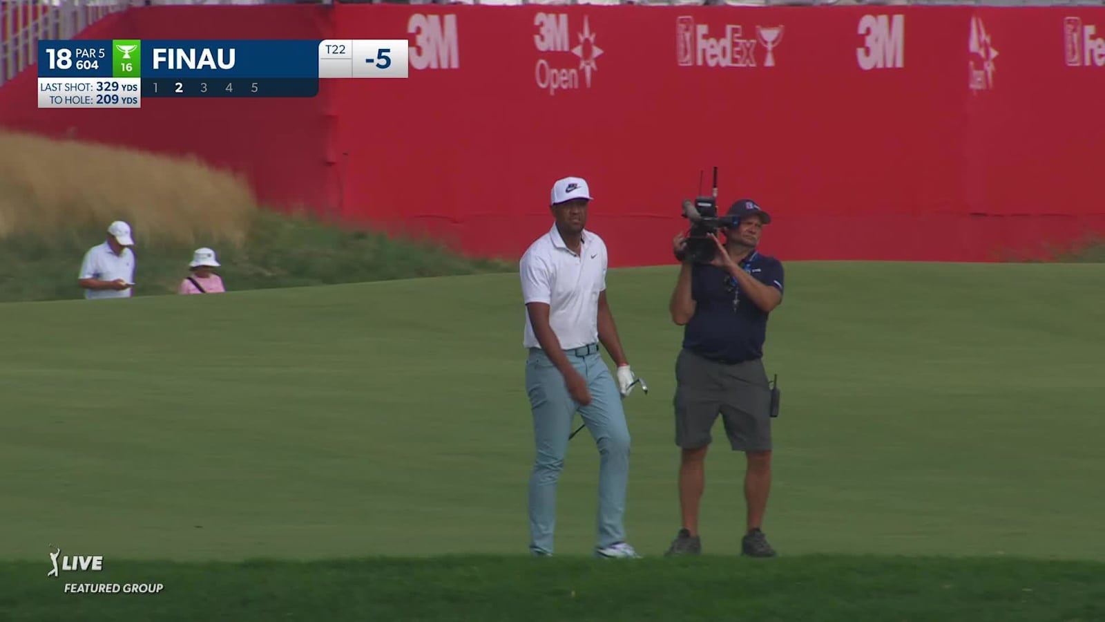 Tony Finau makes birdie on No. 18 at 3M Open