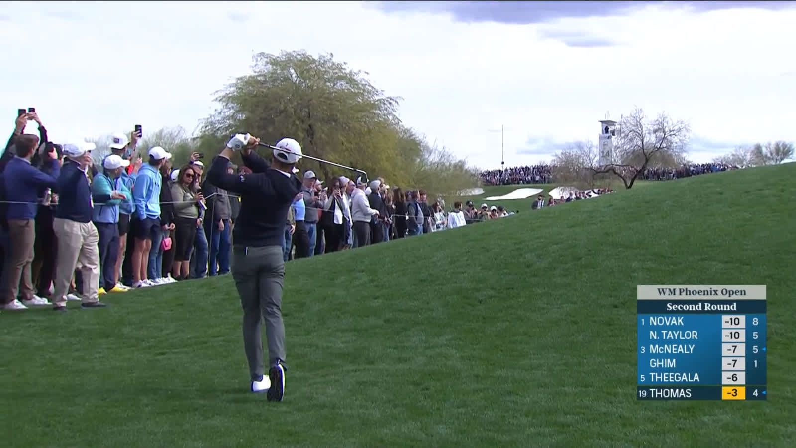 Justin Thomas strikes excellent shot from 181-yards at WM Phoenix Open