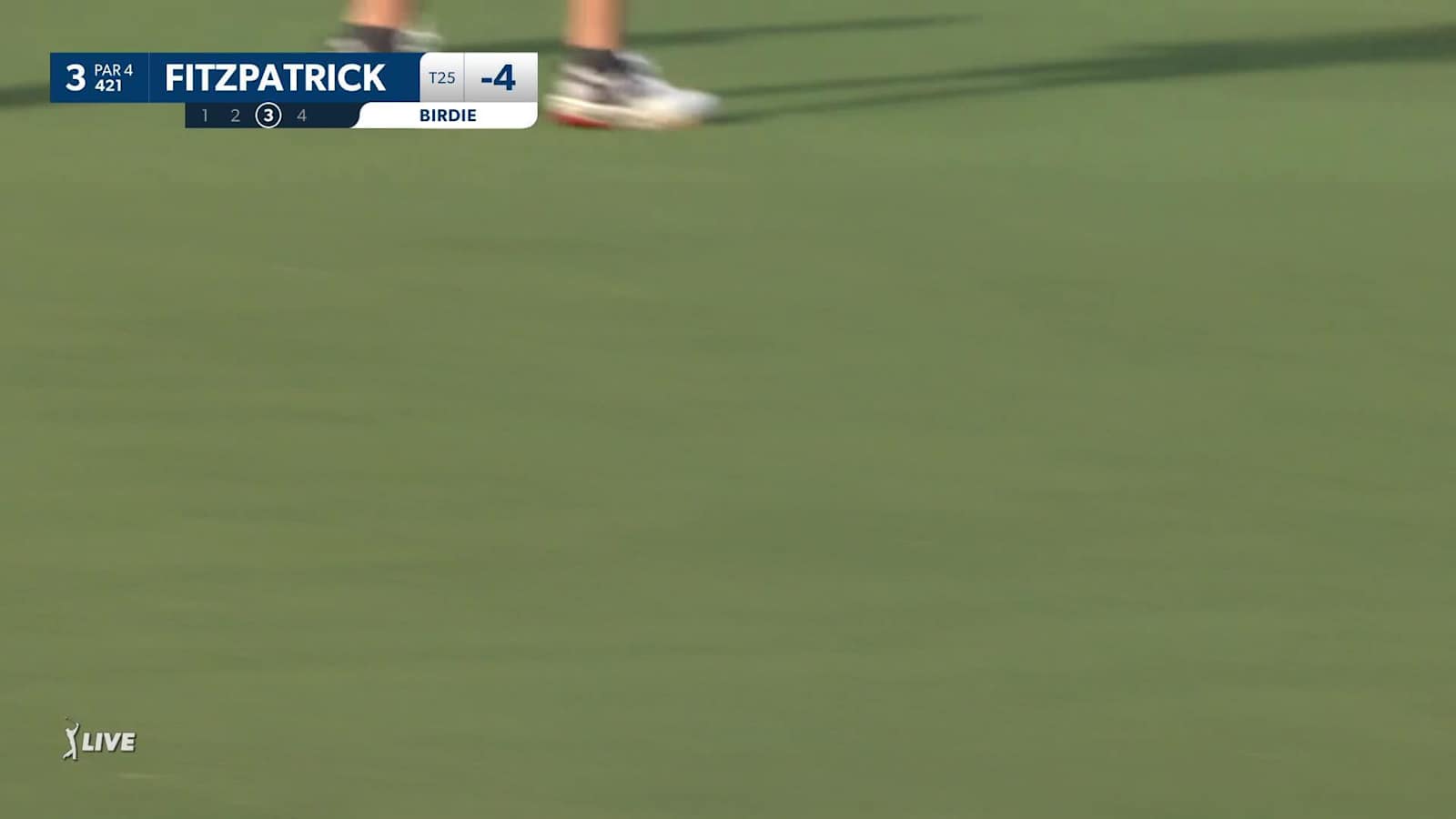 Matt Fitzpatrick drains 23-foot birdie putt at Sentry