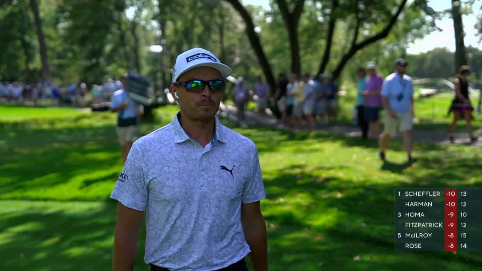 Rickie Fowler mic’d up during Round 3 of BMW