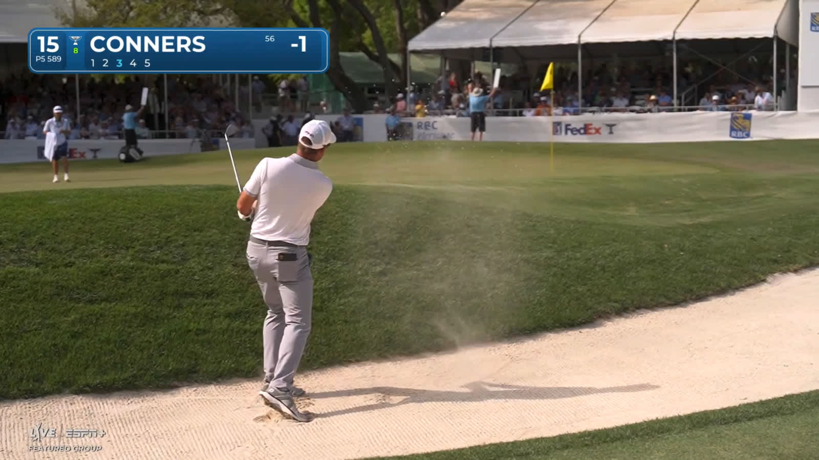 Corey Conners gets up-and-down for birdie at RBC Heritage