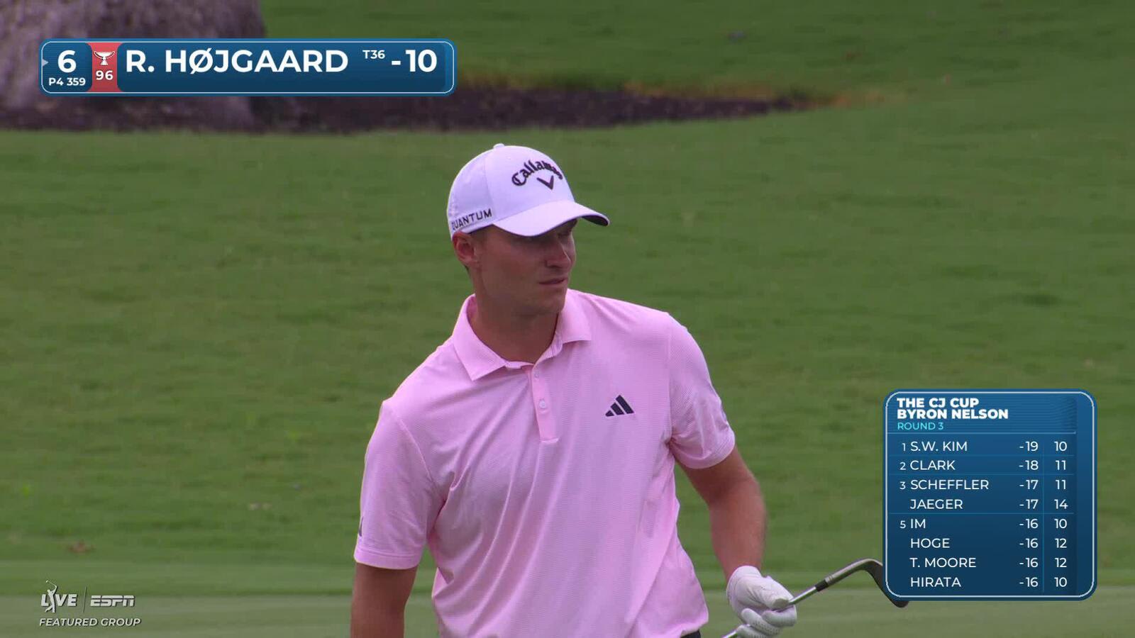 Rasmus Højgaard's 100-yard approach sets up birdie on No. 6 at THE CJ CUP