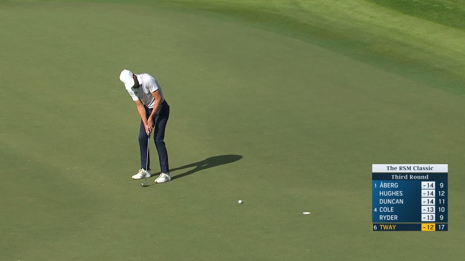 Kevin Tway makes birdie at The RSM Classic