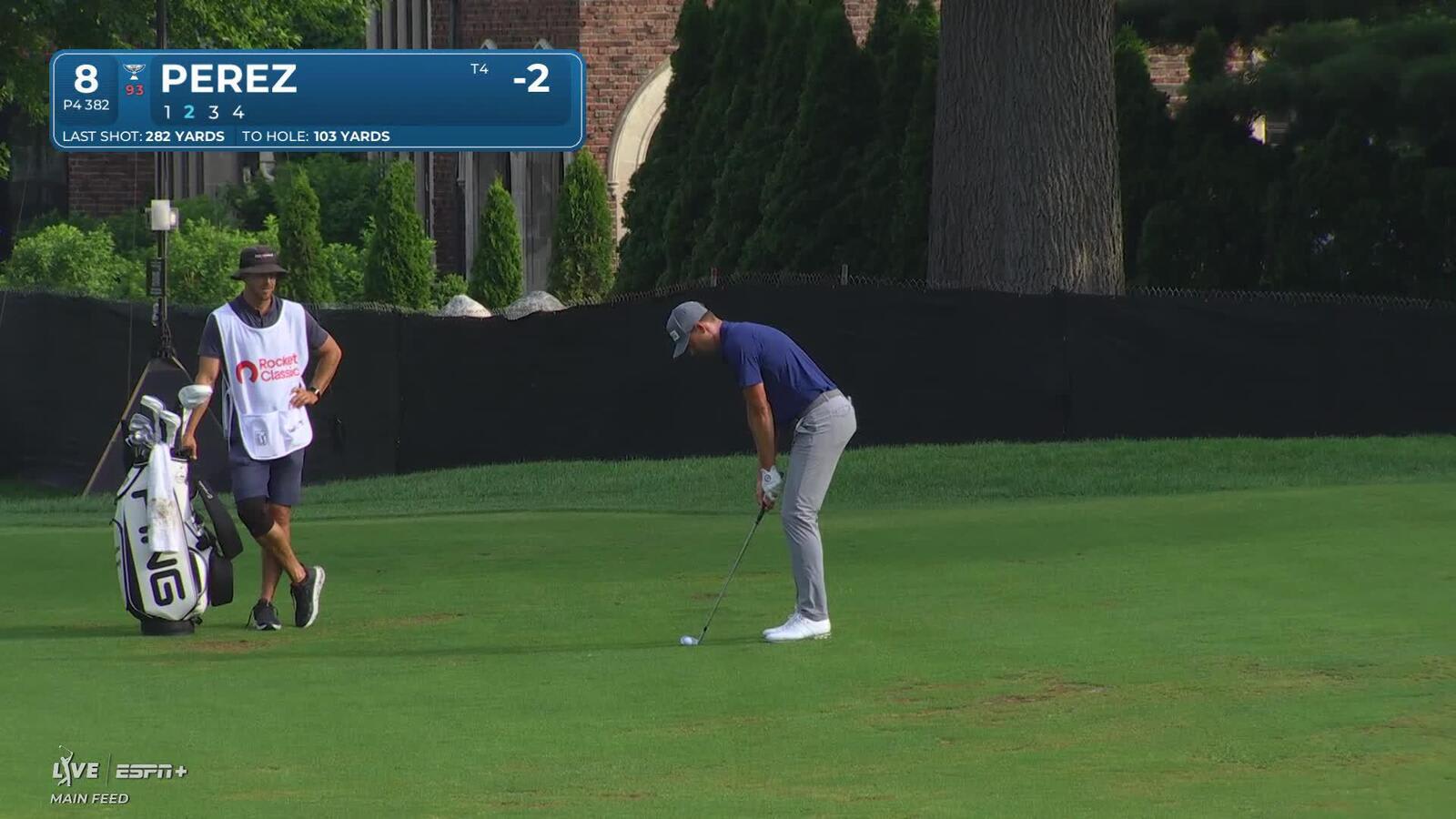 Victor Perez makes birdie on No. 8 at Rocket Classic