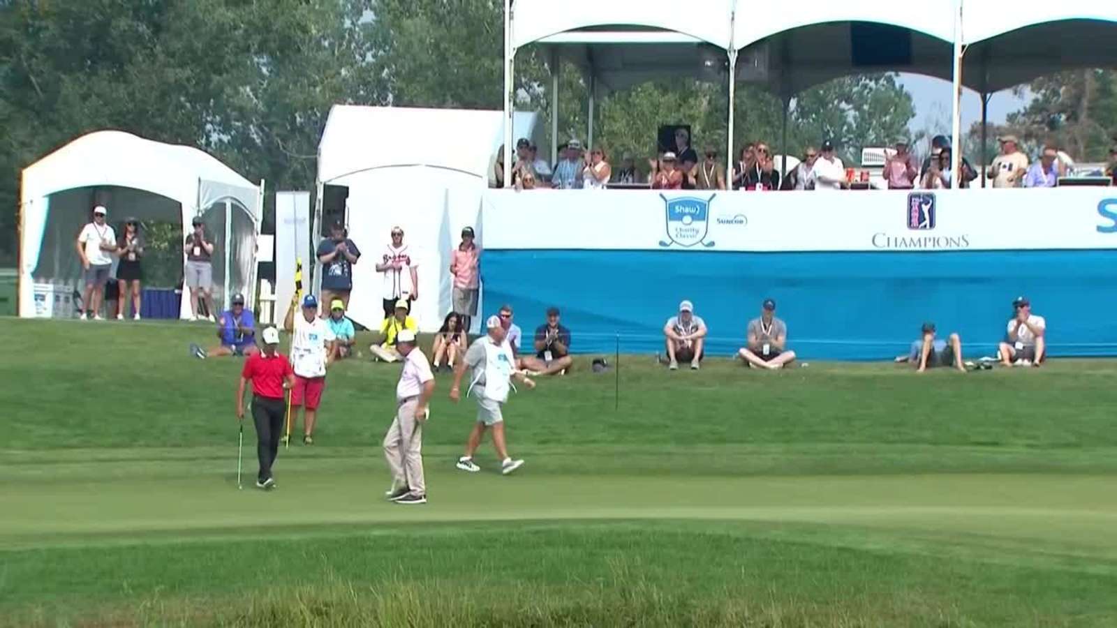 Doug Barron makes eagle on No. 18 at Shaw Charity