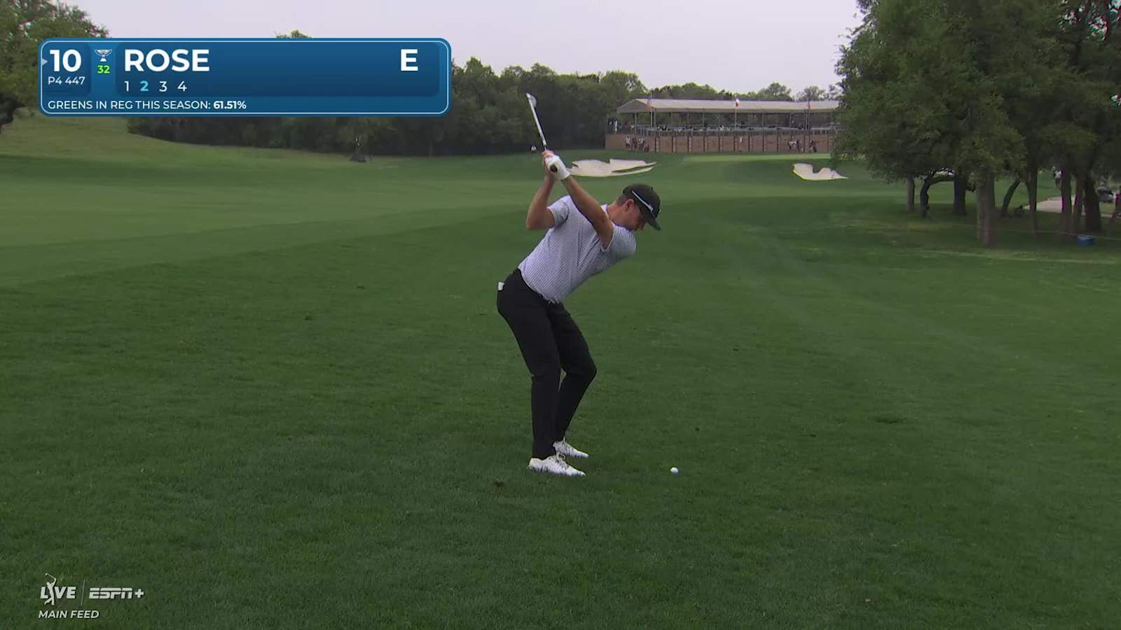 Justin Rose sends approach to 8-feet to set up birdie at Valero