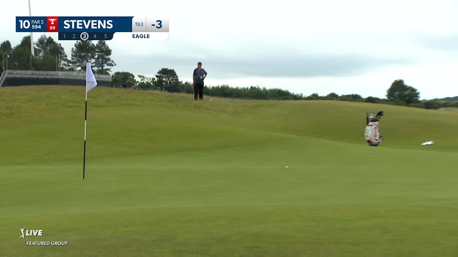 Sam Stevens makes birdie at Genesis Scottish Open
