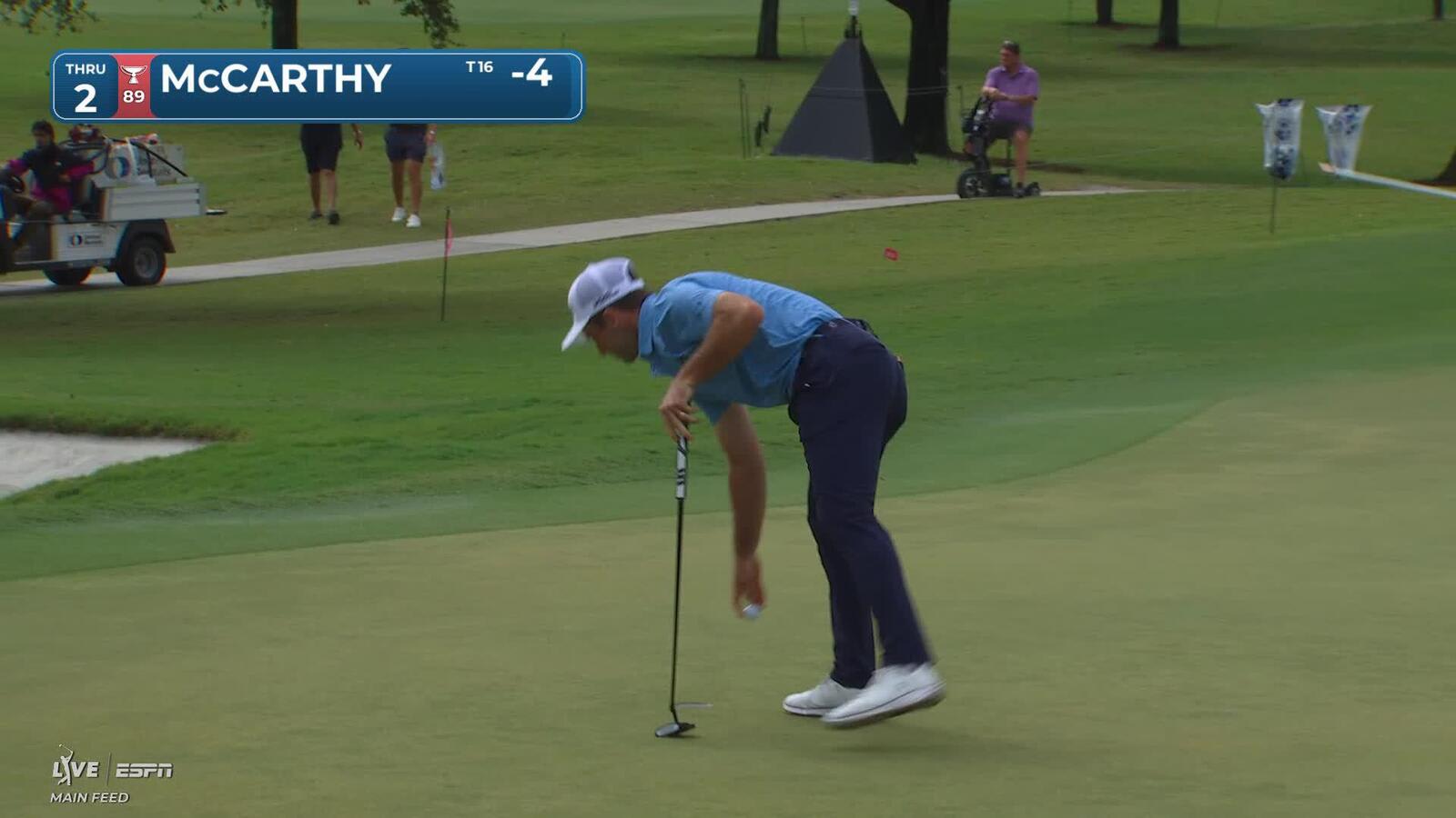 Denny McCarthy makes birdie on No. 2 at Cadillac