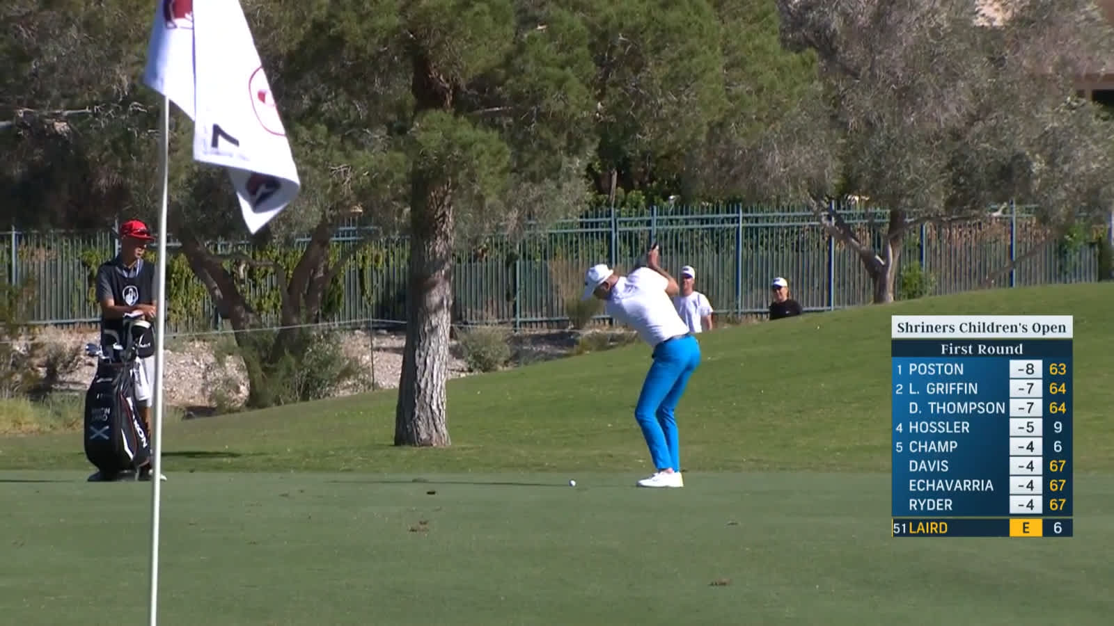 Martin Laird uses nice approach to set up birdie at Shriners Children's Open