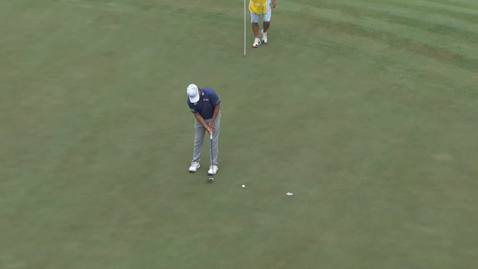 Heath Slocum makes short birdie putt at Principal