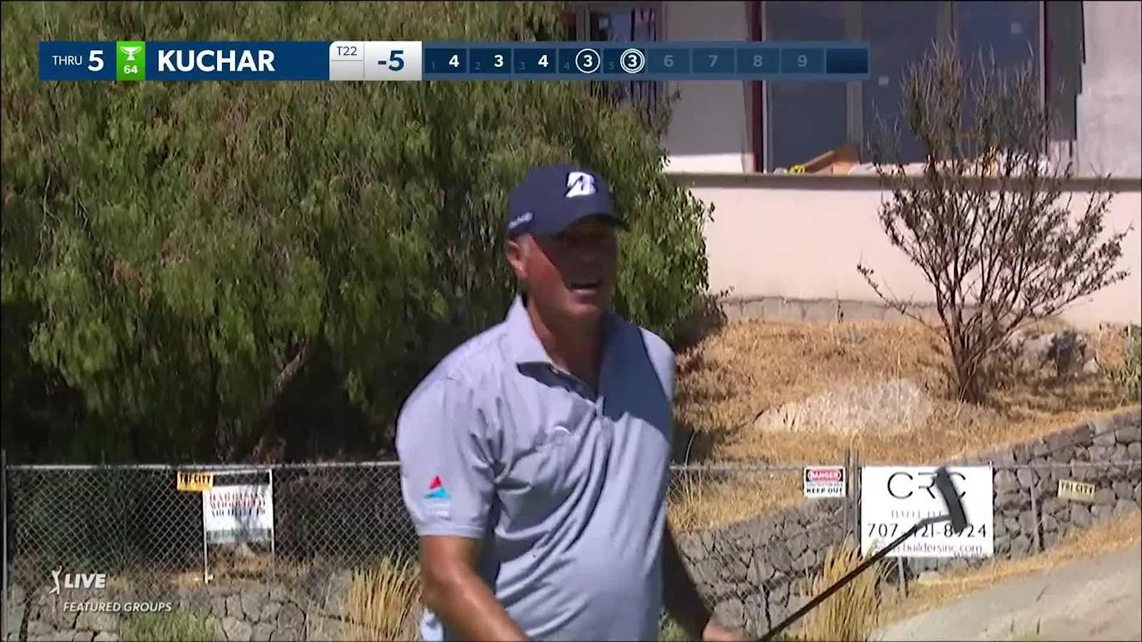 Matt Kuchar rolls in 21-footer for eagle at Fortinet Championship