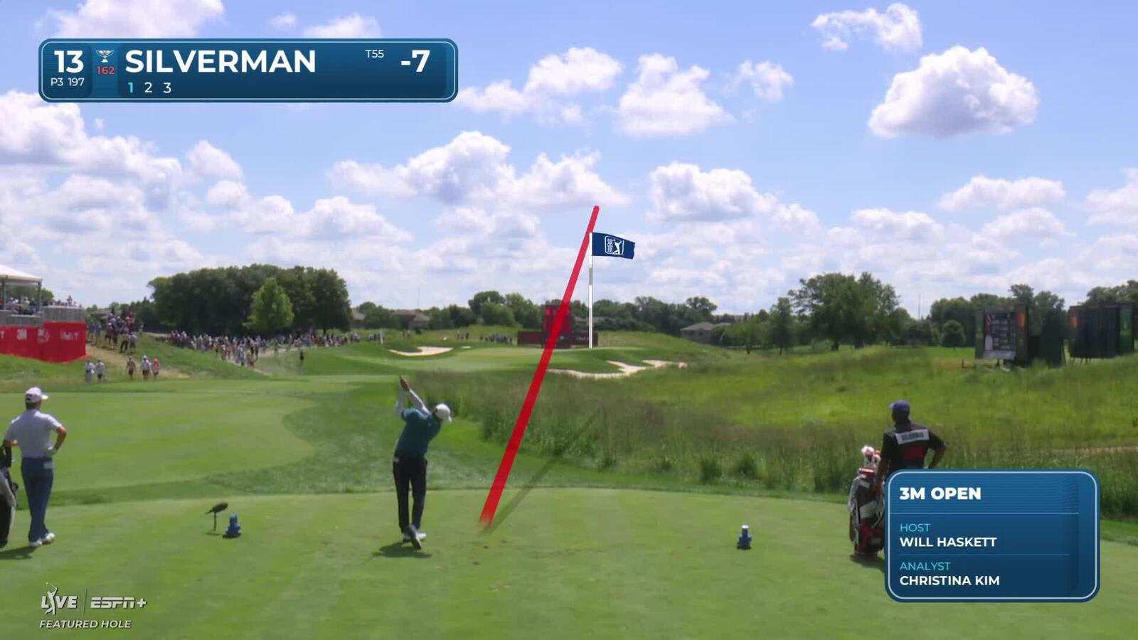 Ben Silverman nearly aces No. 13 at 3M Open