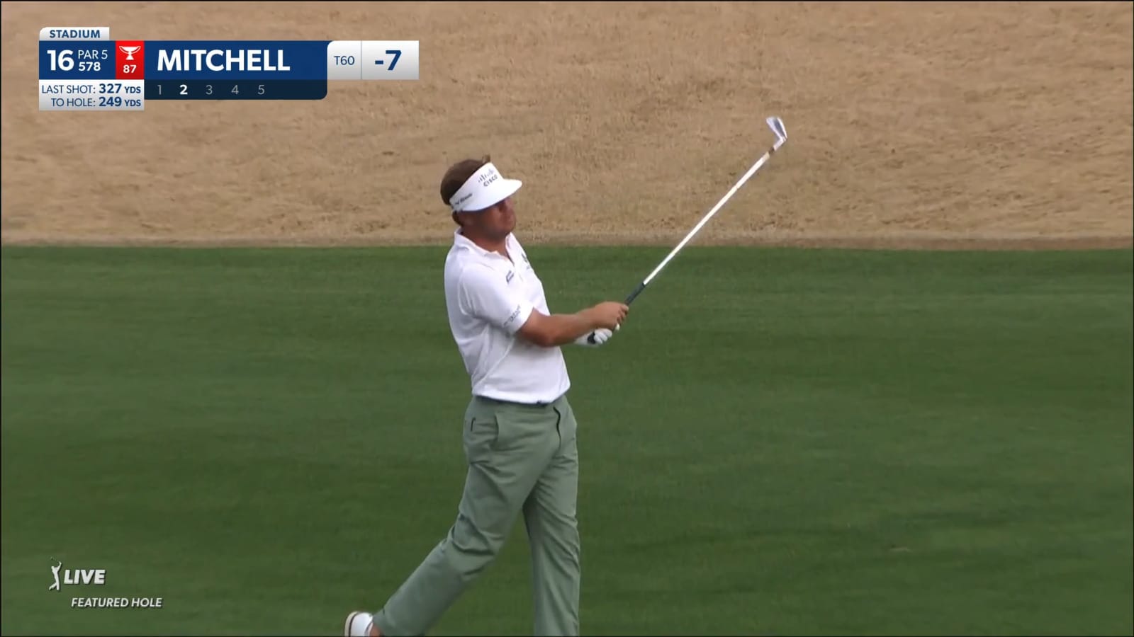 Keith Mitchell makes back-to-back birdies on No. 16 at The American Express
