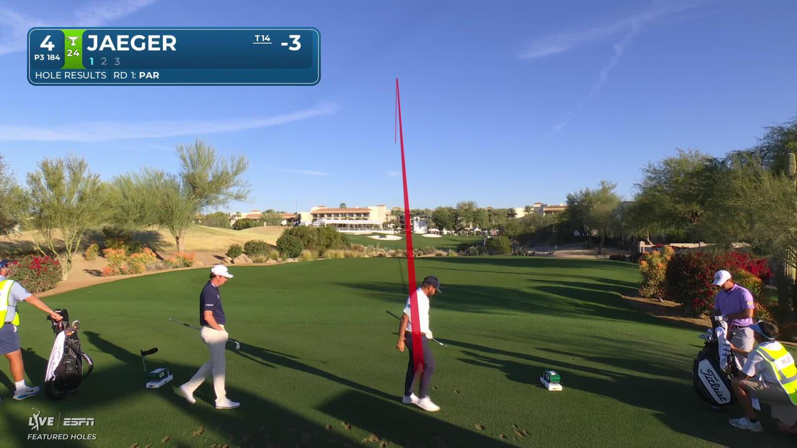 Stephan Jaeger sinks 14-foot birdie putt on No. 4 at WM Phoenix Open