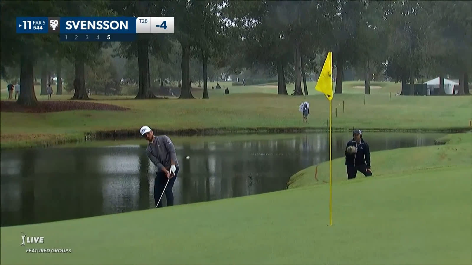 Adam Svensson chips in to save par at Sanderson Farms