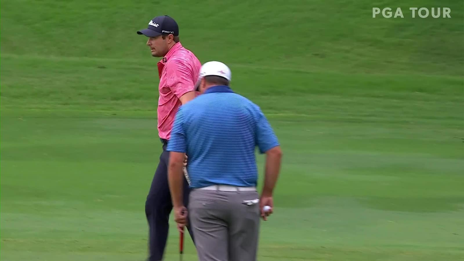 Peter Uihlein holes 19-footer for birdie at Charles Schwab