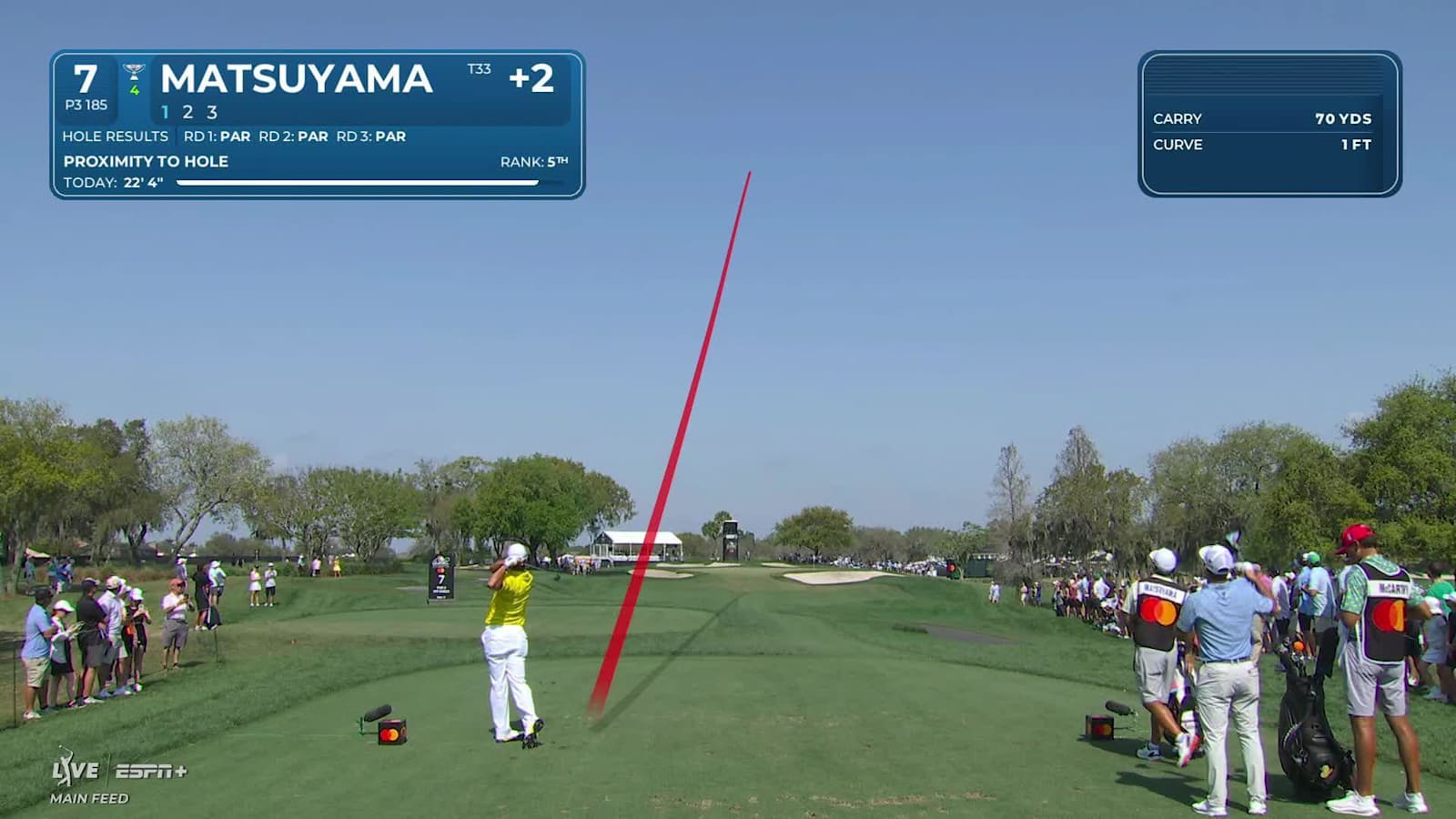 Hideki Matsuyama sticks tee shot to set up birdie at Arnold Palmer Invitational