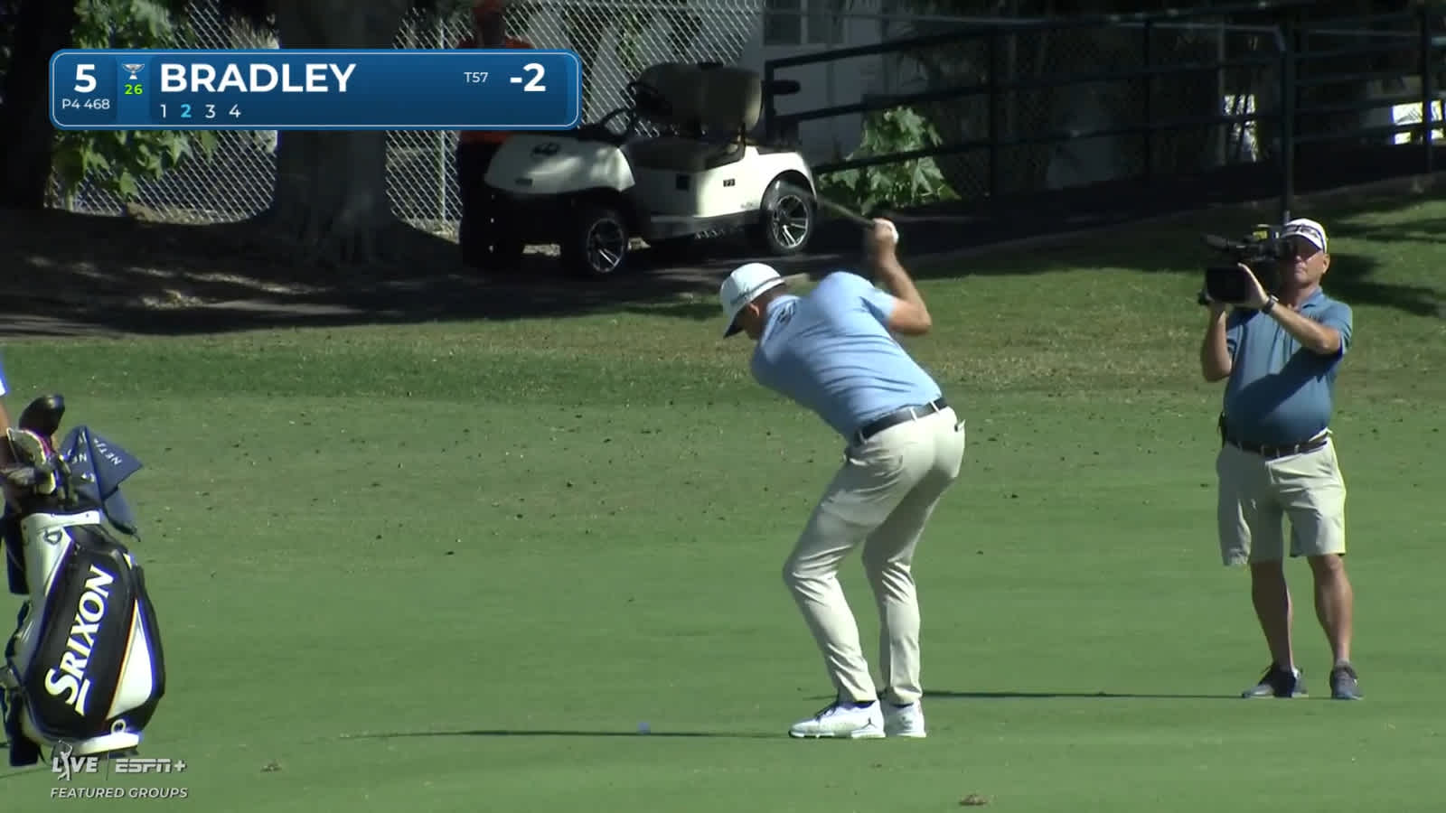 Keegan Bradley leaves approach close to the pin and rolls in birdie putt at Sony Open