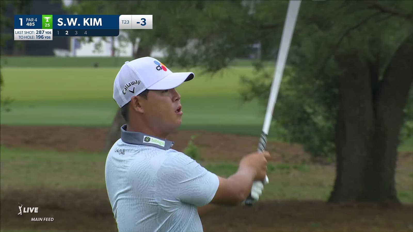 Si Woo Kim's approach to 7 feet sets up birdie at Houston Open