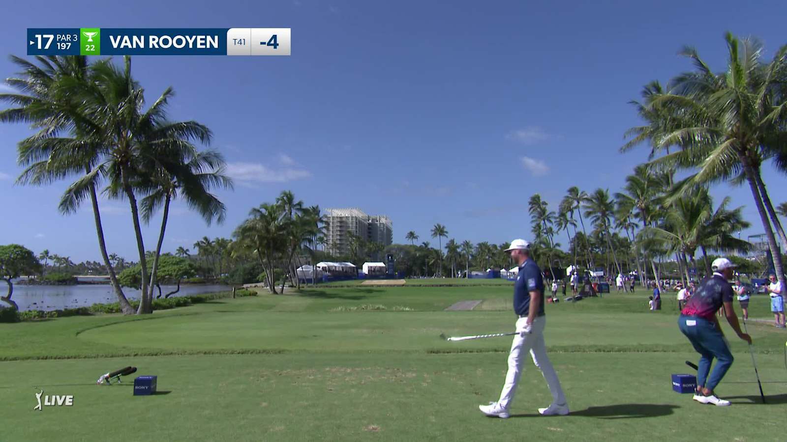 Erik van Rooyen hits tee shot 4 inches from an ace at Sony Open