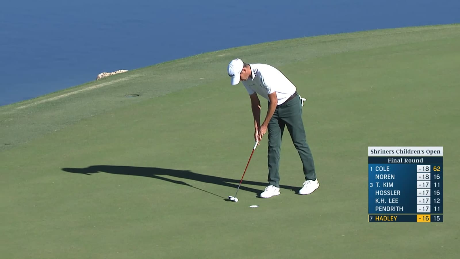 Chesson Hadley reaches in two to set up birdie at Shriners Children's Open