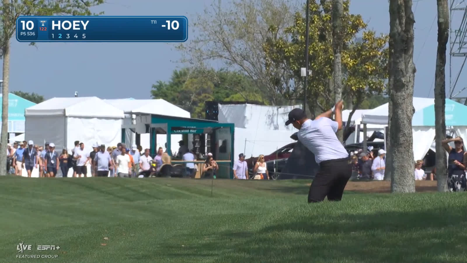 Rico Hoey navigates hole No. 10 for birdie at Cognizant Classic