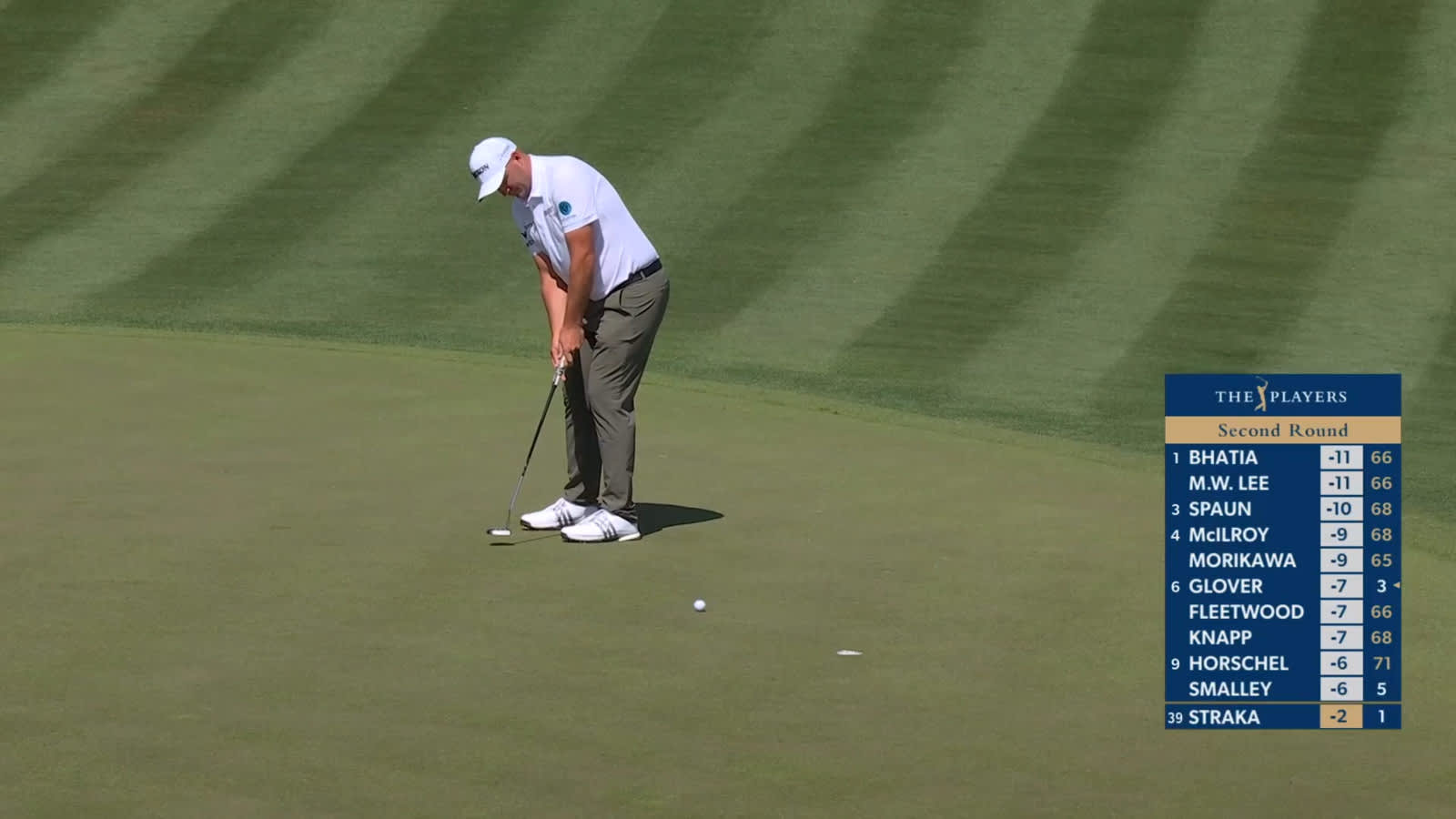 Sepp Straka sends in birdie putt at THE PLAYERS