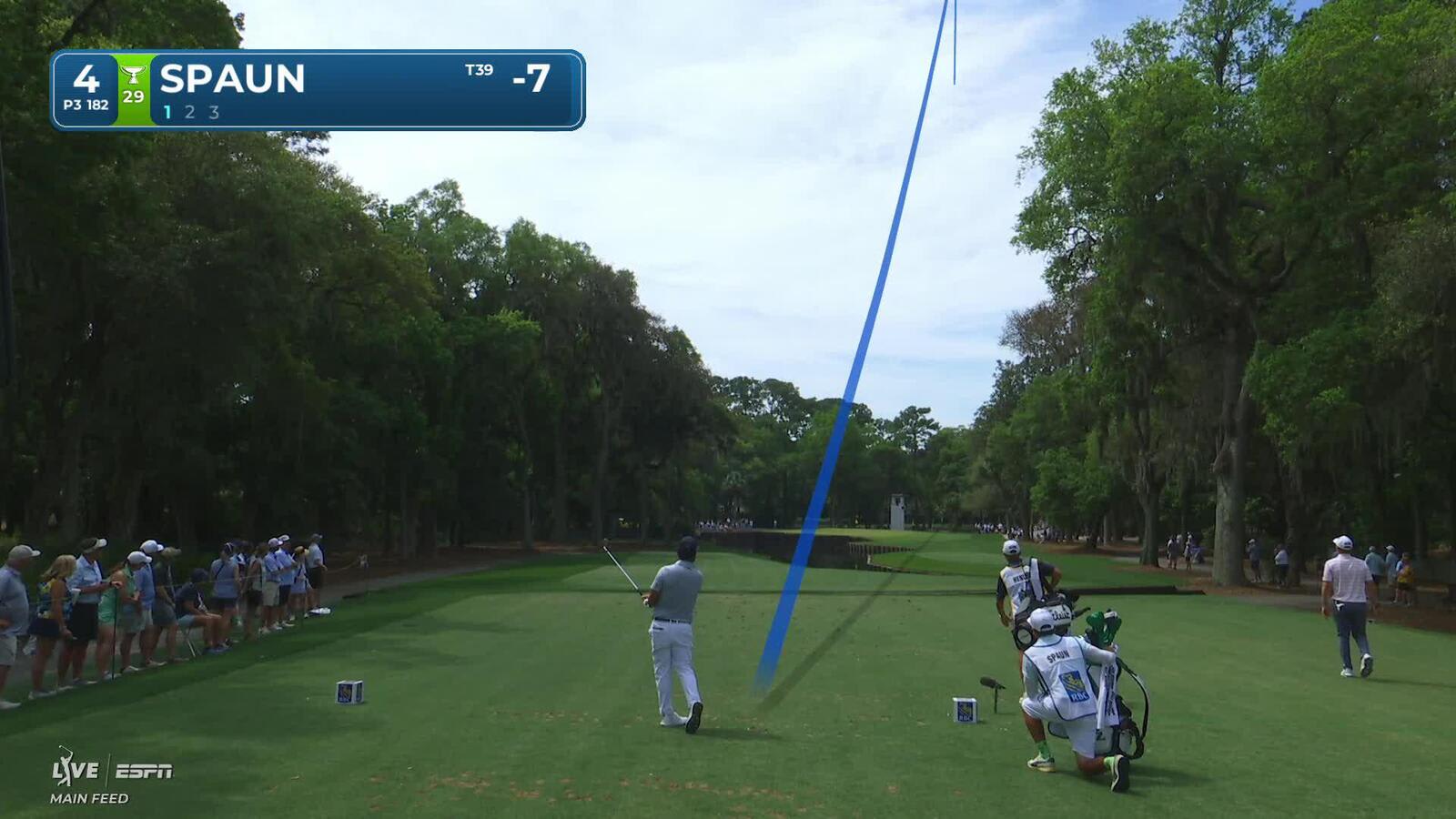 J.J. Spaun hits tee shot to 2 feet, sets up birdie on No. 4 at RBC Heritage