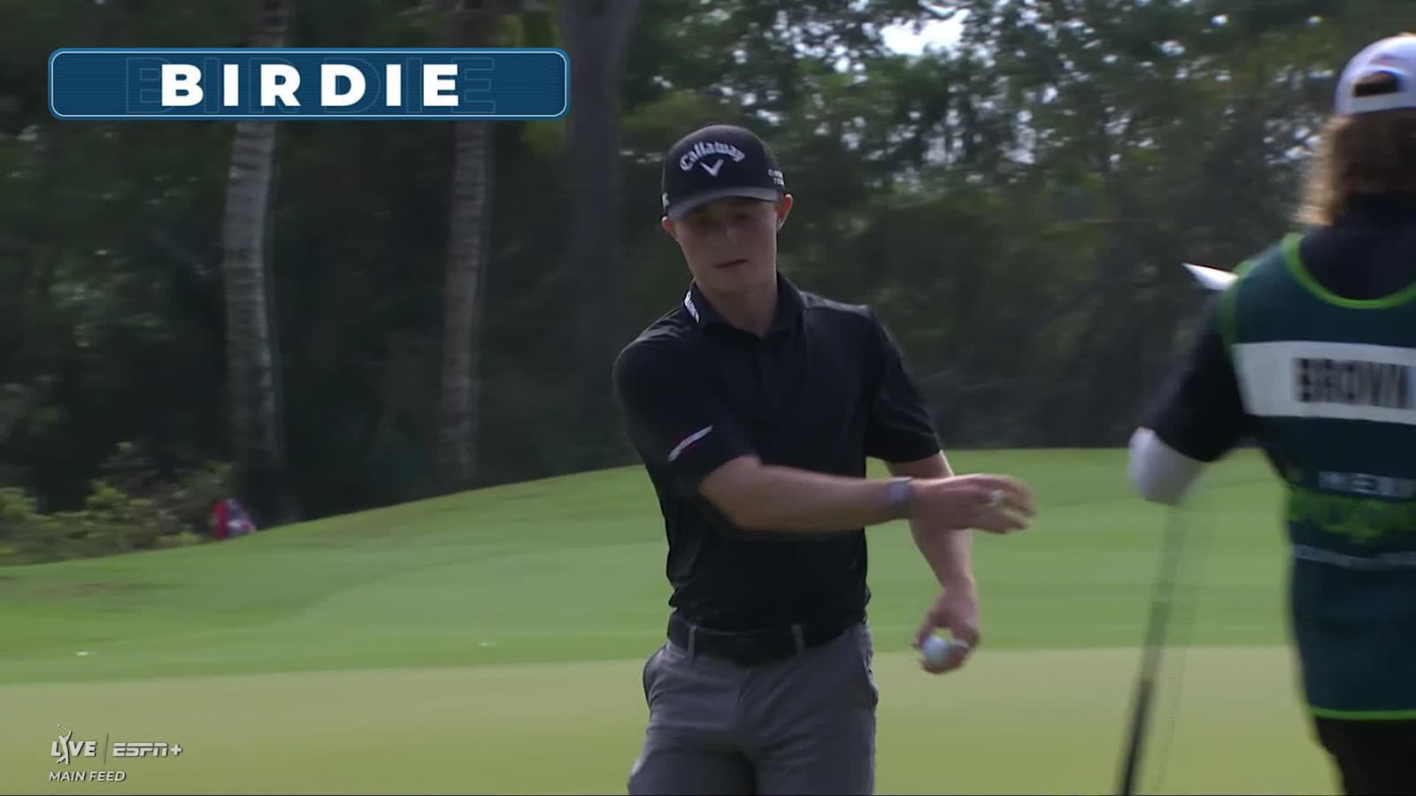 Blades Brown drains birdie putt at Mexico Open