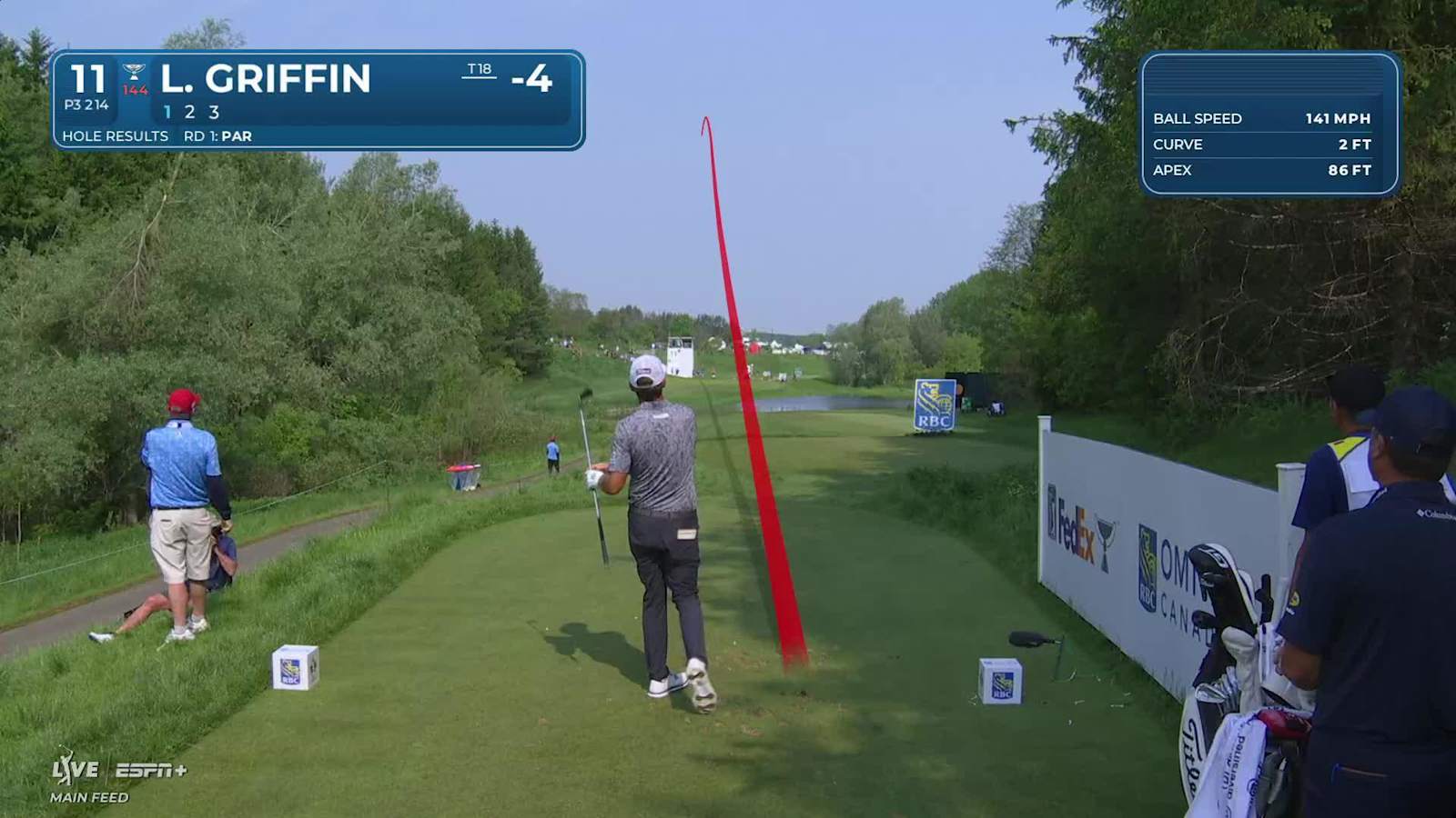 Lanto Griffin nearly aces No. 11 at RBC Canadian