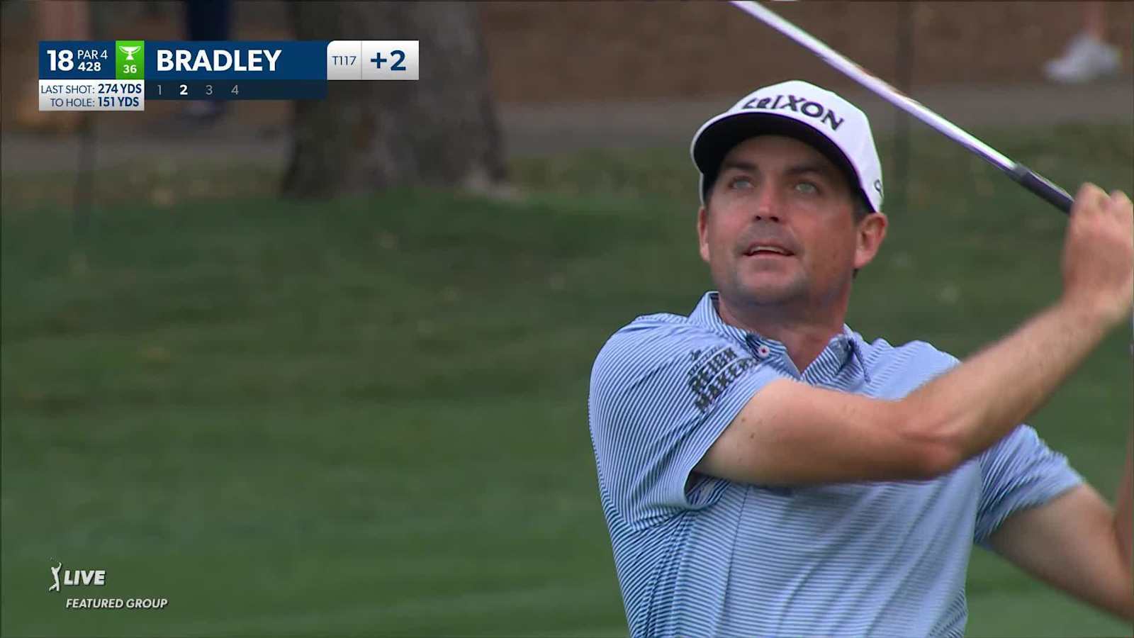 Keegan Bradley sinks a 29-foot birdie putt on No. 18 at Valspar