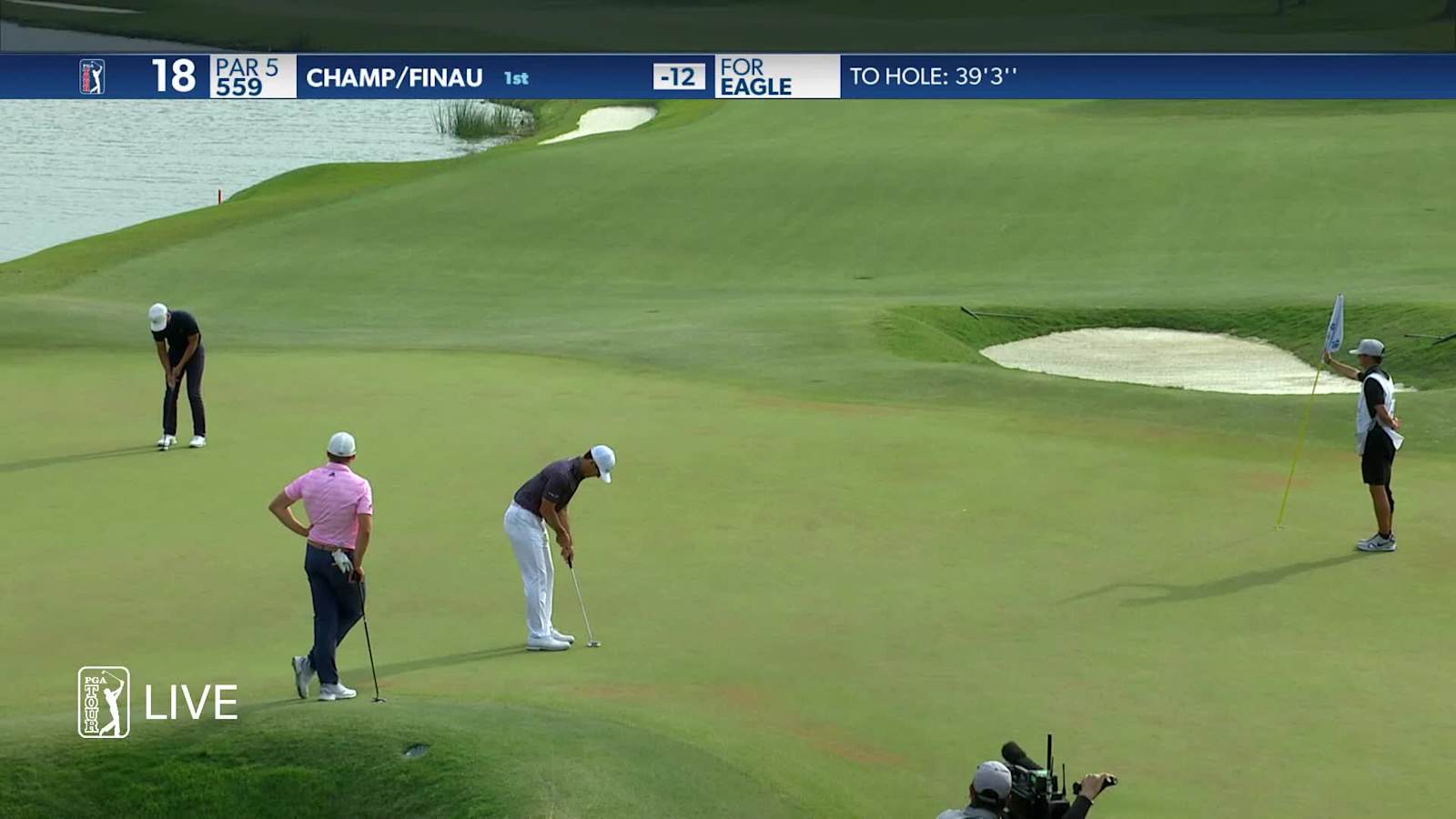 Champ/Finau makes birdie on No. 18 in Round 2 at Zurich Classic