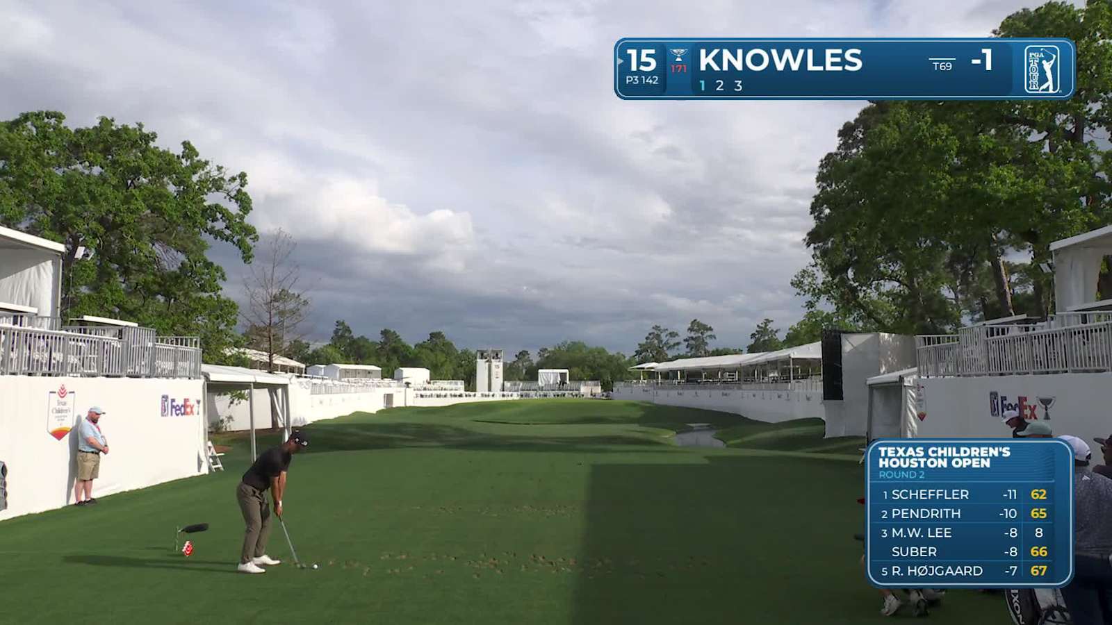 Philip Knowles' tee shot sets up birdie at Houston Open