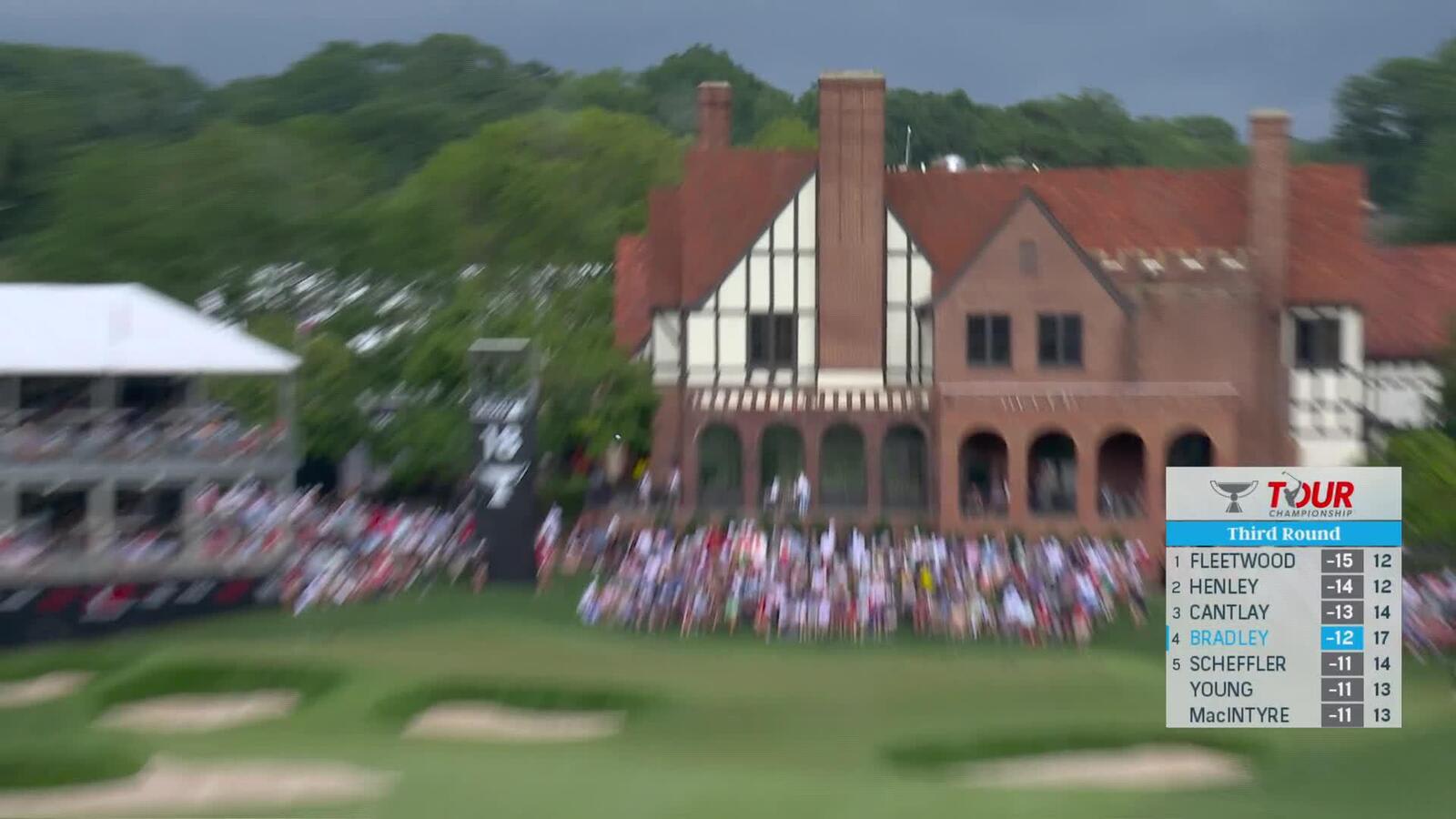 Keegan Bradley ends day with birdie at TOUR Championship