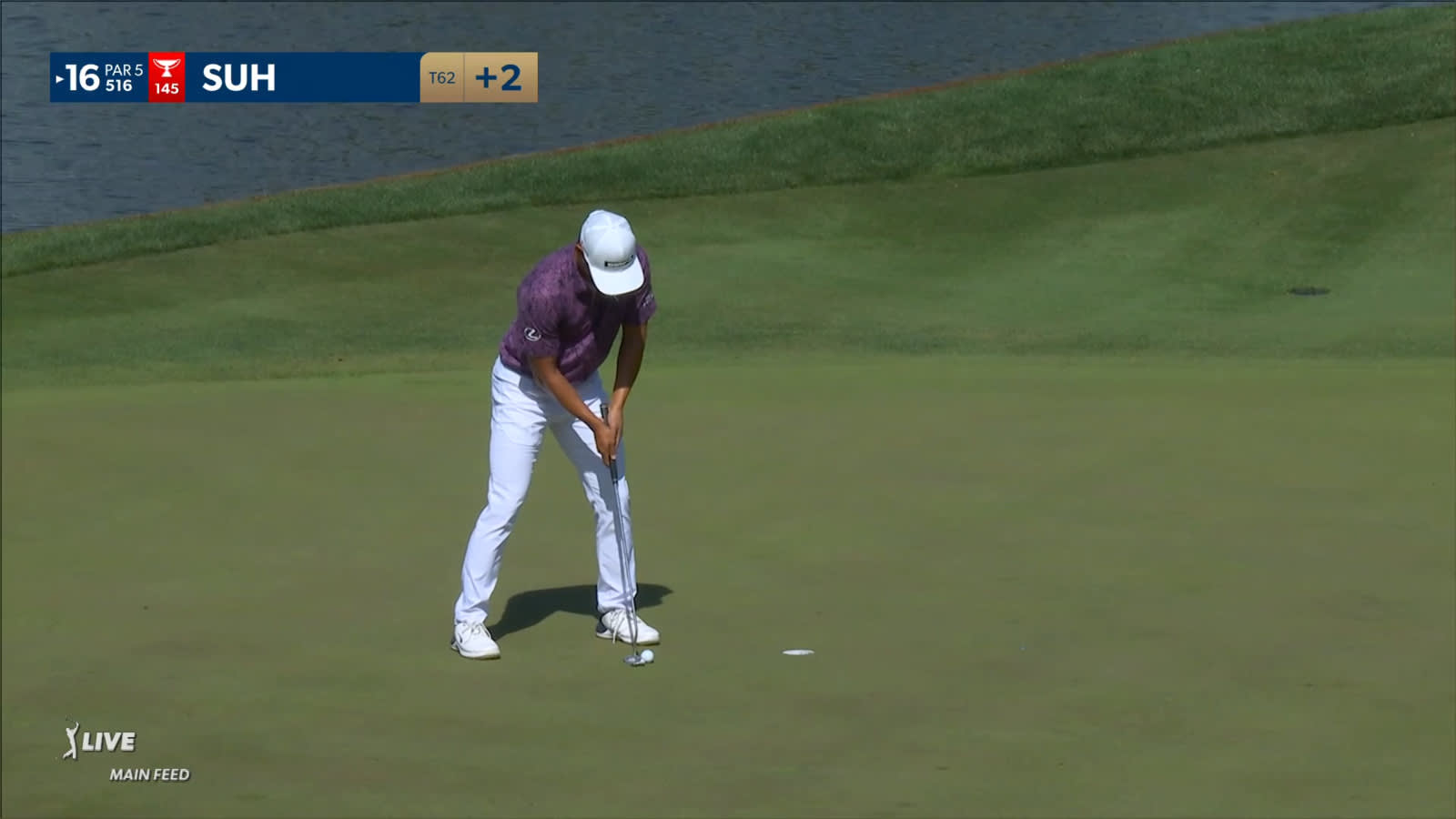 Justin Suh makes birdie on No. 16 at THE PLAYERS