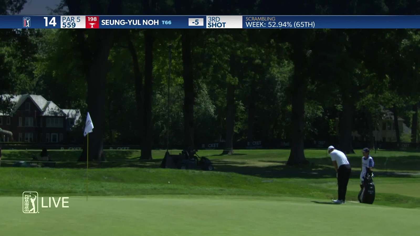 Seung-Yul Noh chips in for eagle at Rocket Mortgage