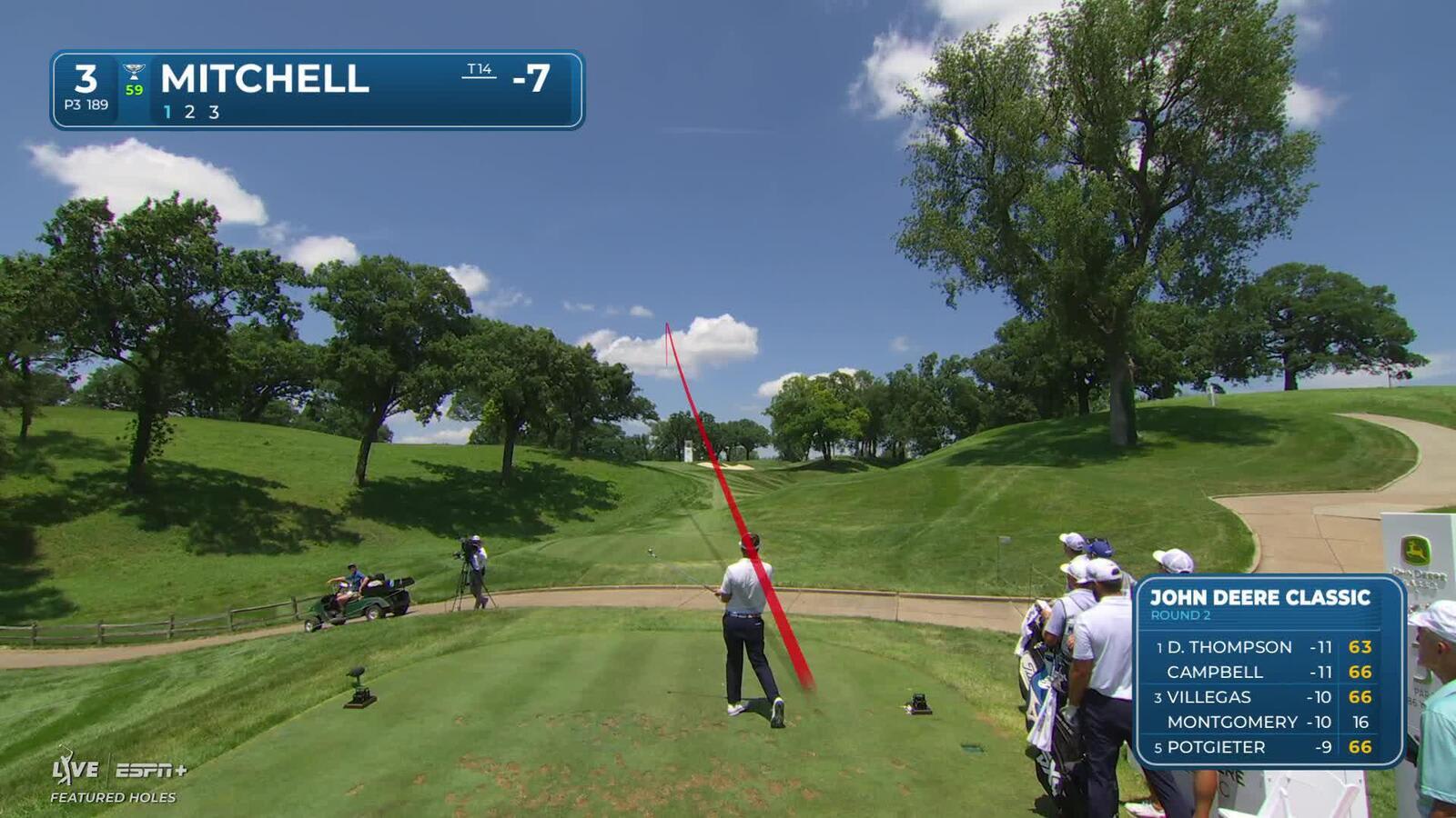 Keith Mitchell makes birdie on No. 3 at John Deere