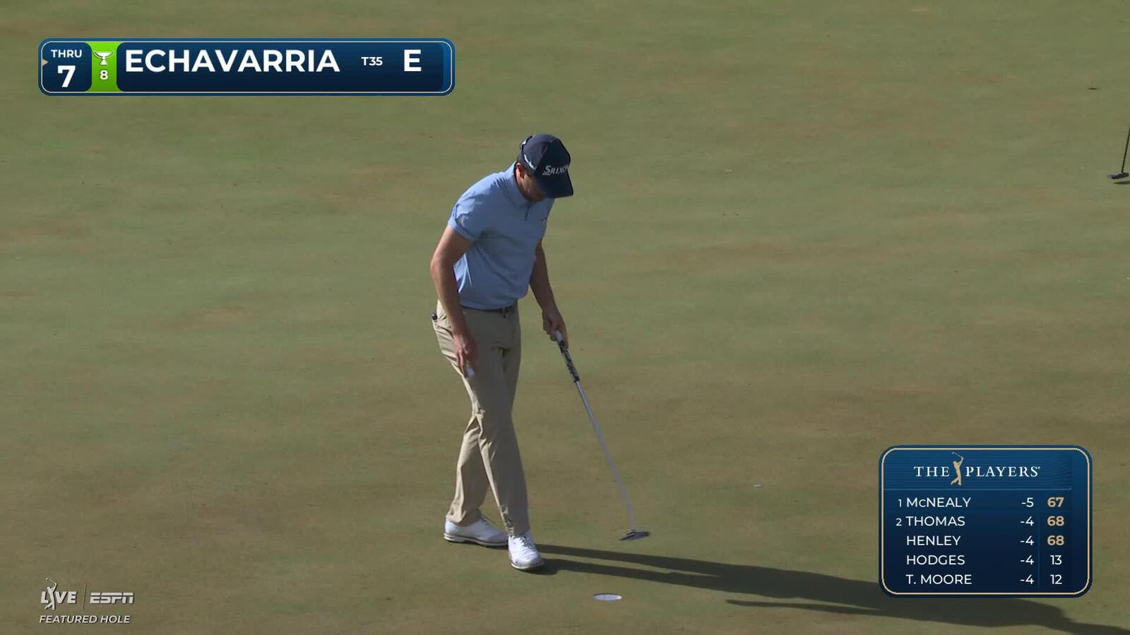 Nico Echavarria hits 243-yard approach to 27 feet, sets up birdie on No. 16 at THE PLAYERS