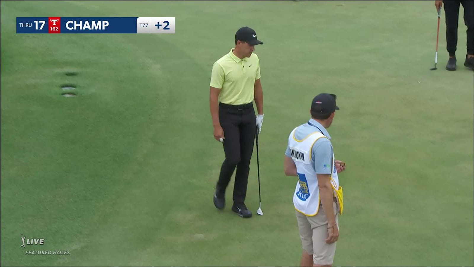 Cameron Champ holes out for birdie on No. 17 at RBC Heritage