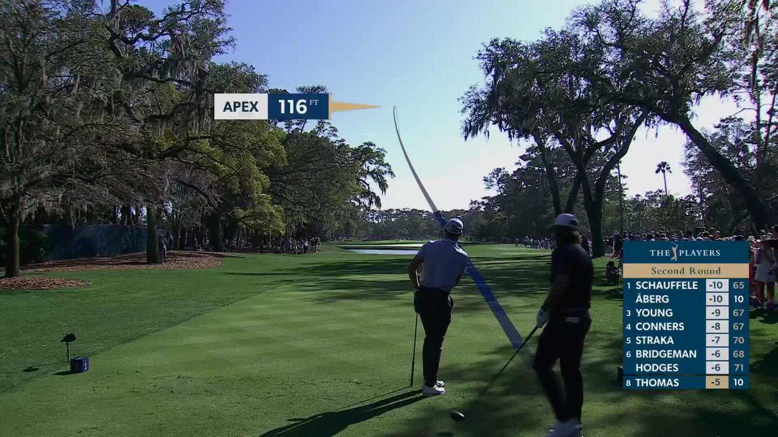Justin Thomas holes 80-foot eagle putt on No. 11 at THE PLAYERS
