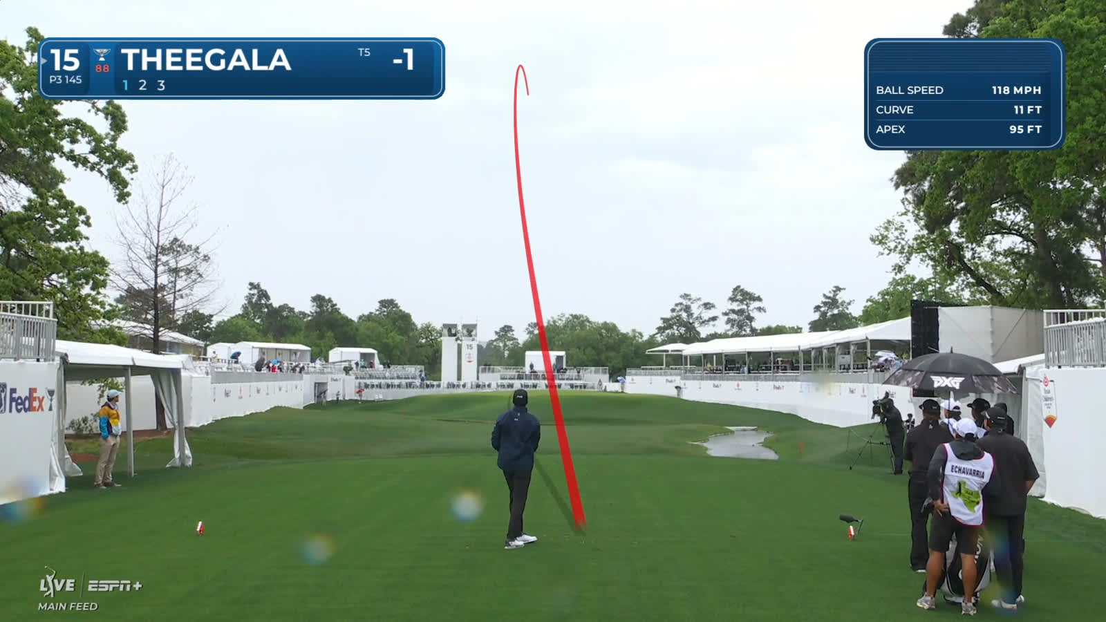 Sahith Theegala throws a dart to set up birdie at Houston Open