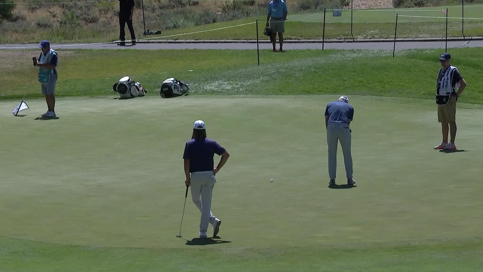 David Skinns makes birdie on 17 four of the lead at Barracuda