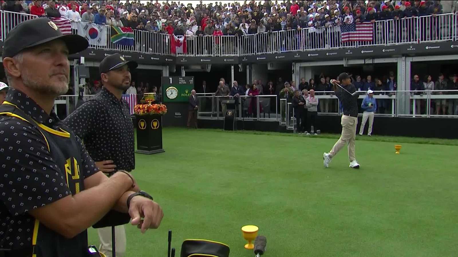 Byeong Hun An's opening tee shot at Presidents Cup