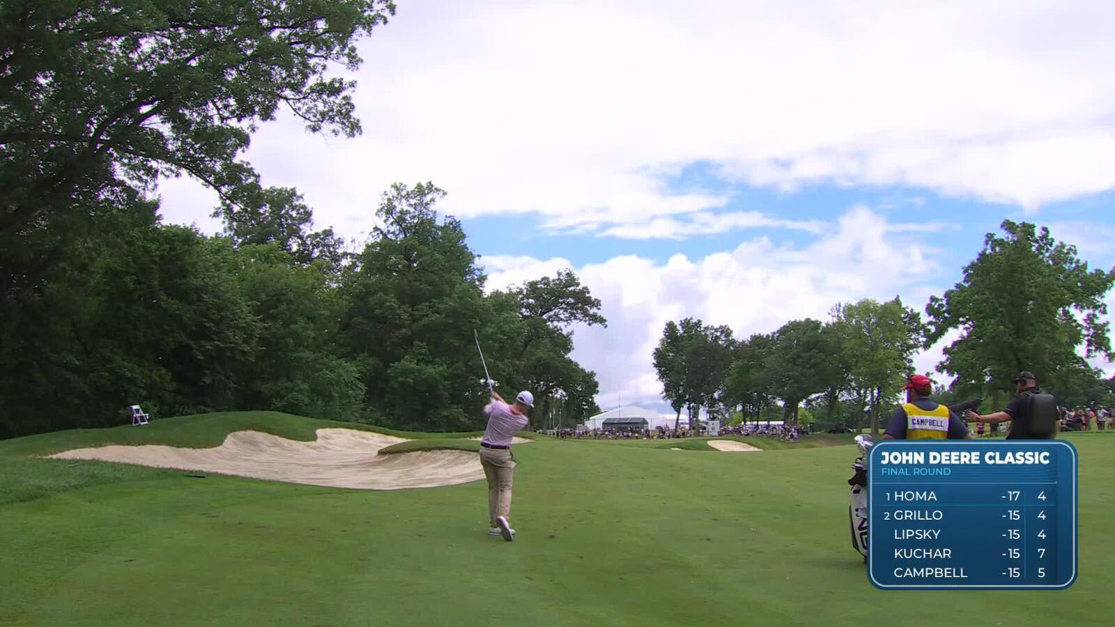 Brian Campbell makes birdie on No. 6 at John Deere