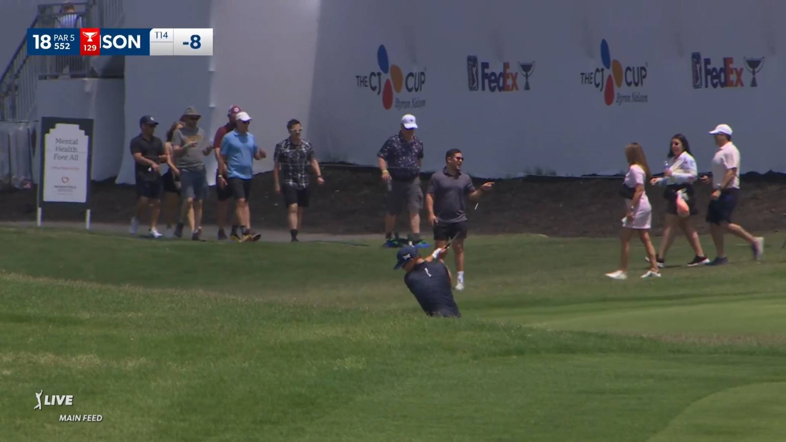 Zach Johnson reaches in two to set up birdie at CJ CUP Byron Nelson