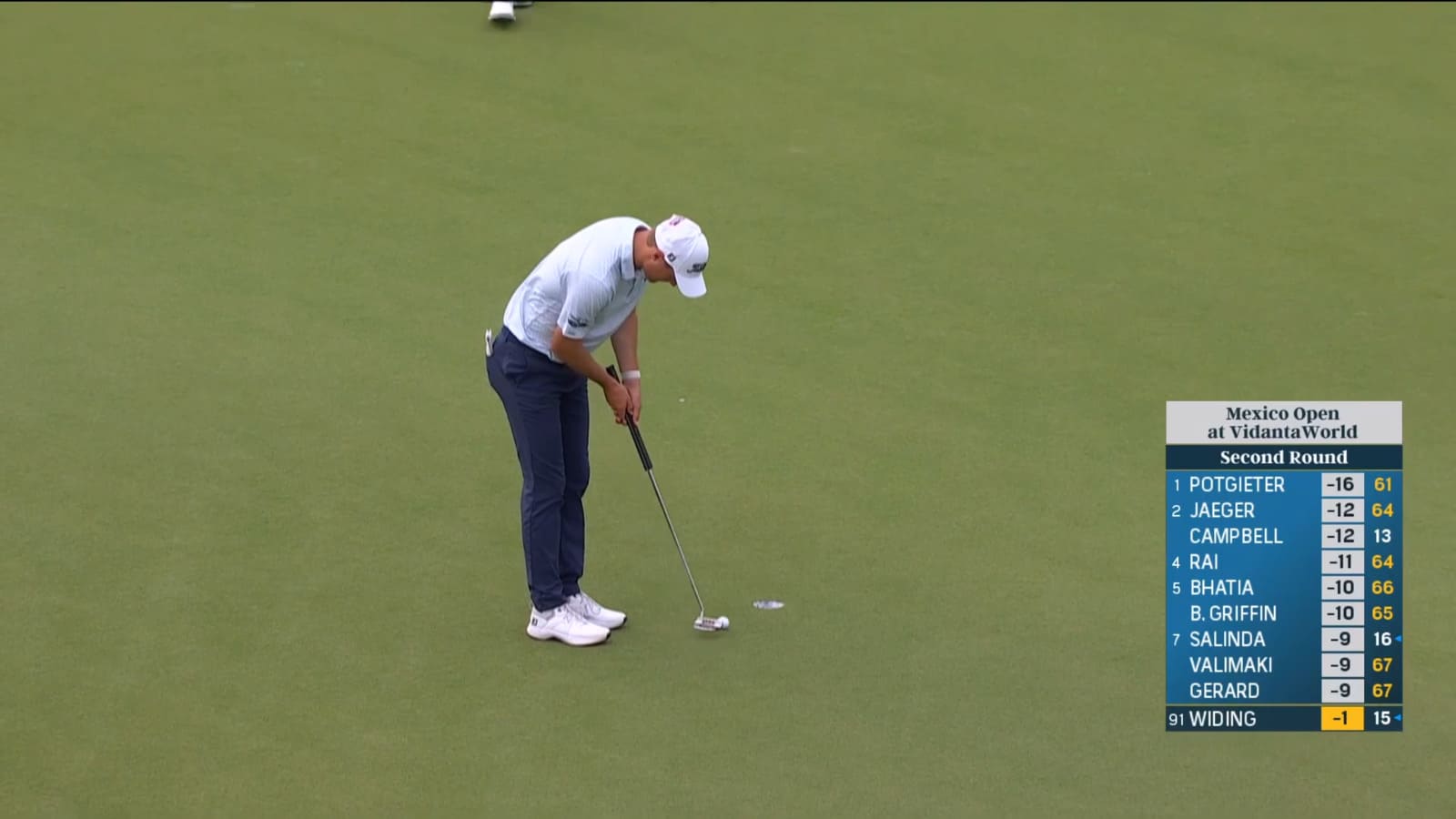 Tim Widing makes birdie on No. 7 at Mexico Open