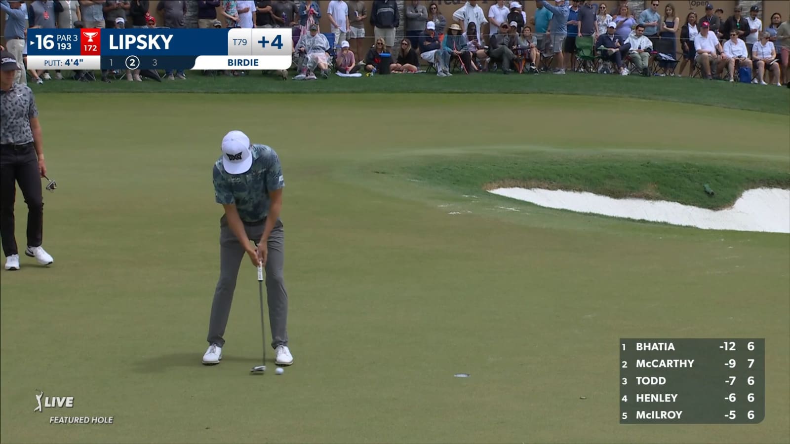 David Lipsky sticks tee shot 4 feet from the hole at Valero