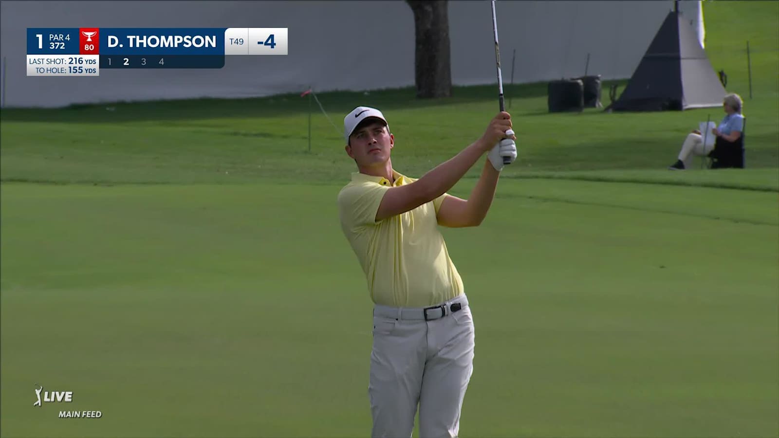 Davis Thompson throws a dart to set up birdie at Cognizant Classic